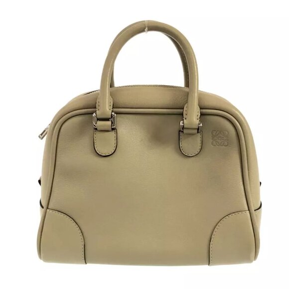 LOEWE Amazona 75 Small 301.30.L01 Khaki Leather - Handbag - Picture 1 of 11
